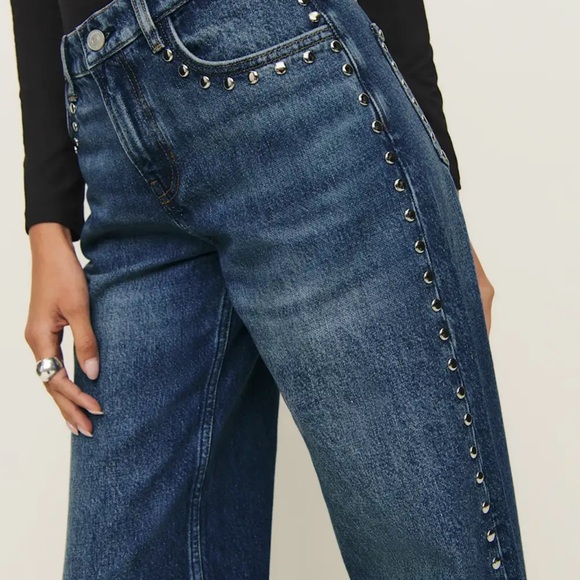 Reformation Cary Low Rise Slouchy Wide Leg Jeans - Picture 1 of 8